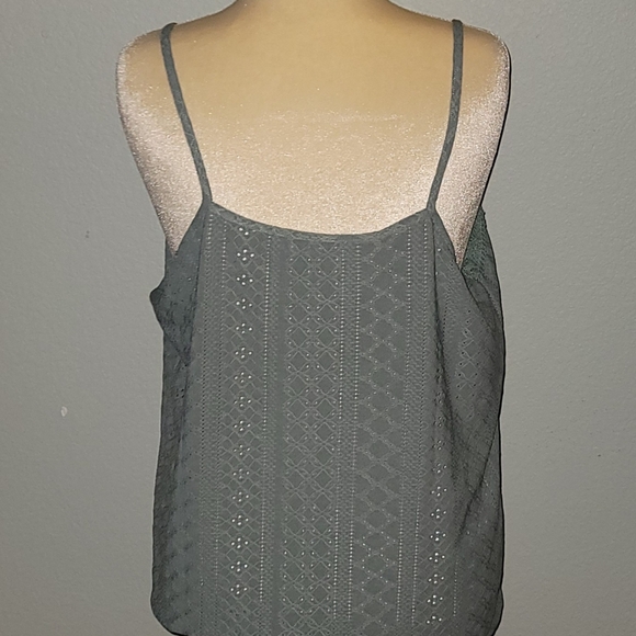 COPY - BRAND NEW* Spaghetti Strap Camisole Eyelet Embroidery V-Neck  3X **see d… - Picture 3 of 3